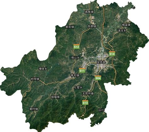 浙江安吉——地图看城市建设发展历程