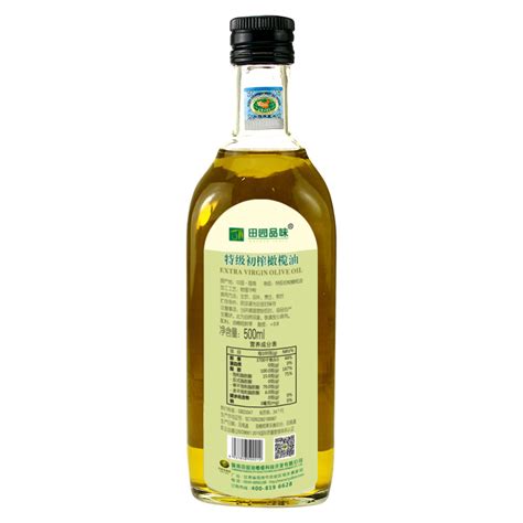 田园品味特级初榨橄榄油绿色食品国家地理标志保护产品陇南武都特产500ml