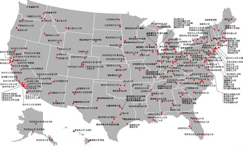 美国重要城市分布图,_大山谷图库
