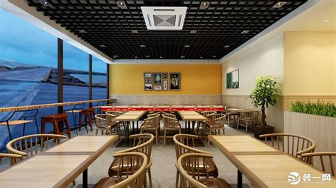 中式loft快餐店装修案例-杭州众策装饰装修公司