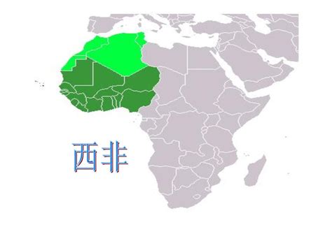 西非地图图片
