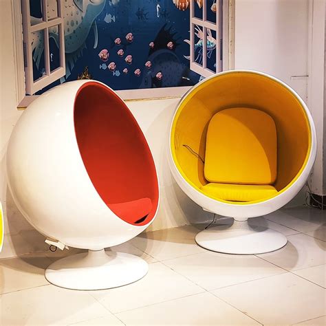 北欧设计师 玻璃钢 Ball Chair 太空椅 蛋壳椅 网红泡泡椅 沙发躺椅 ...