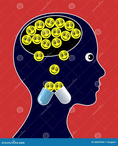 Drogas Psychoactive ilustração stock. Ilustração de cérebro - 46843960
