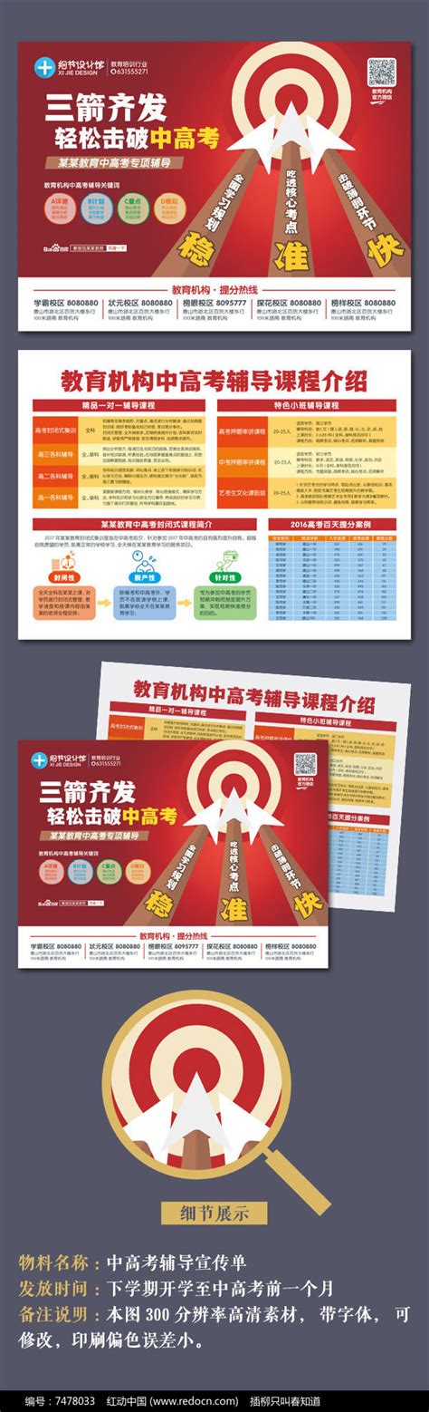 高考中考宣传单招生图片_单页/折页_编号7478033_红动中国
