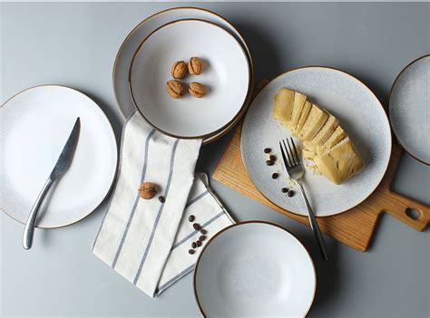 色釉陶瓷餐具简约西餐具创意面碗大瓷盘套装家用酒店餐具-阿里巴巴