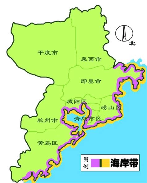 青岛七区地图,青岛区域划分示意图,青岛地方详细_大山谷图库
