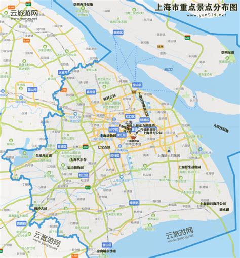 上海旅游地图_上海地图全图高清版-云景点