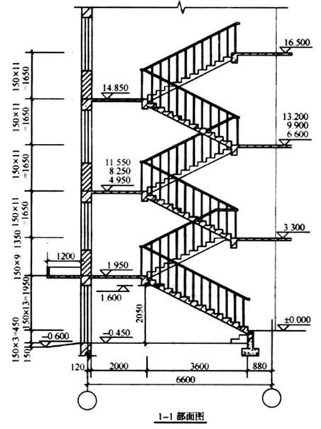 弧形楼梯规划施工CAD参考图_室内节点图块_土木在线