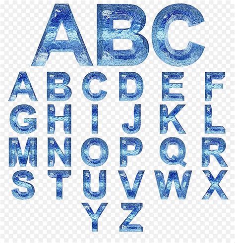 蓝色字母英文字母图片素材免费下载 - 觅知网