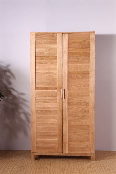 新中式全实木四门衣柜北欧简约橡木储物收纳现代对开门衣橱-阿里巴巴
