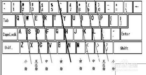 键盘打字指法图图片
