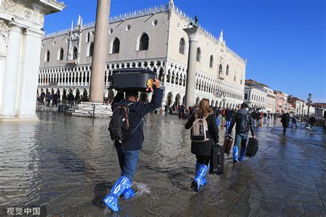 水城威尼斯80%被淹 拉响红色警报