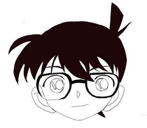 名侦探柯南素描图片
