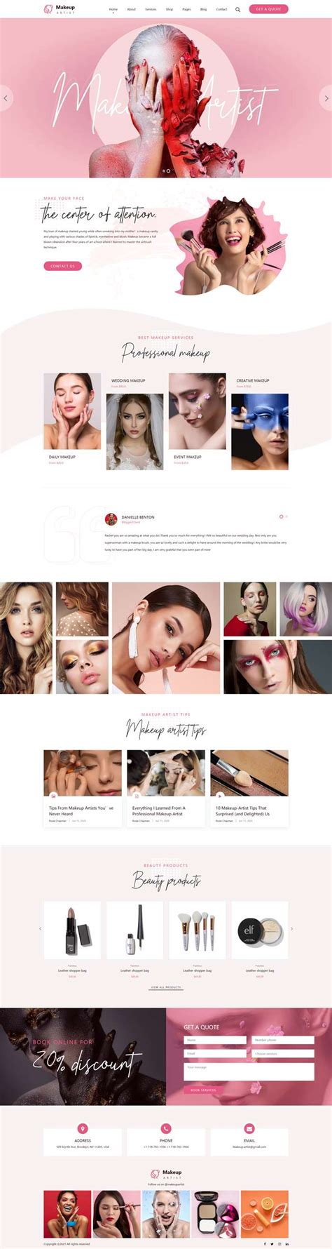美妆网站建设—亿数在线