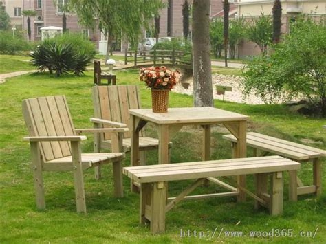 户外家具 园林座椅 户外桌椅 防腐木座椅 长椅-西安妙香木业