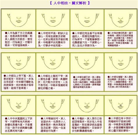 面相图解大全图片