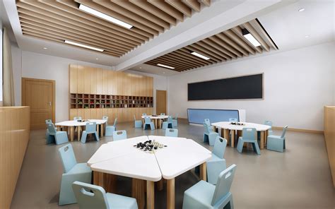 学校一楼大厅、二层空间设计|空间|室内设计|包信设计师 - 原创作品 - 站酷 (ZCOOL)