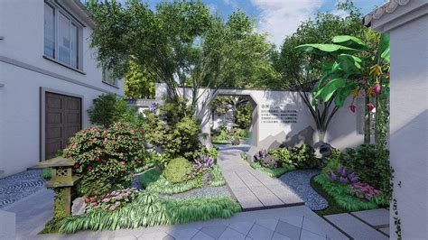 某中式庭院方案设计|空间|景观设计|合庭院梦景观 - 原创作品 - 站酷 (ZCOOL)