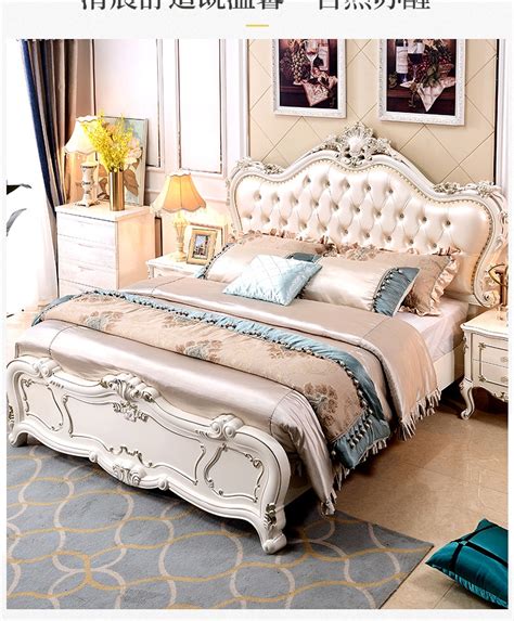 实木床厂家直发简约1.8米卧室双人床1.5米公主单人床北欧式床定制-阿里巴巴