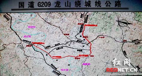 湘西龙山G209国道龙山城绕城公路开始放线_新闻中心_新浪网