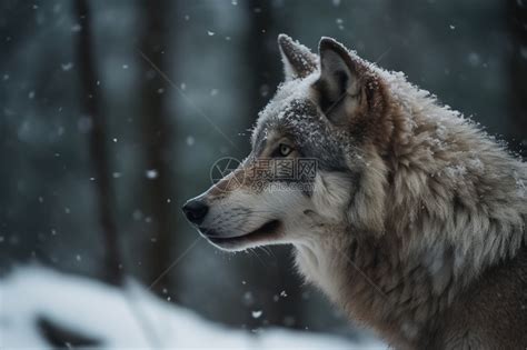 一只孤独的狼高清图片下载-正版图片600422107-摄图网