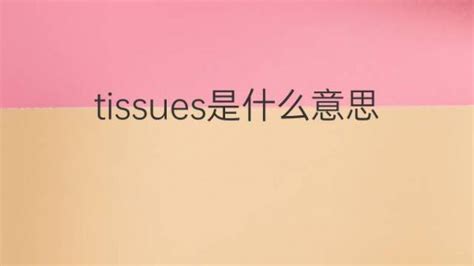 tissues是什么意思 tissues的翻译、中文解释 – 下午有课