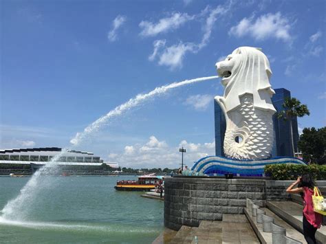 新加坡地标建筑鱼尾狮高清图片下载-正版图片500351908-摄图网