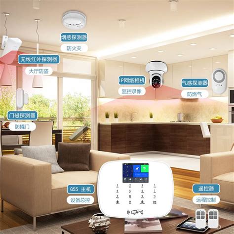 家用智能防盗报警系统 GSM/wifi无线报警器 智能家居控制系统-阿里巴巴
