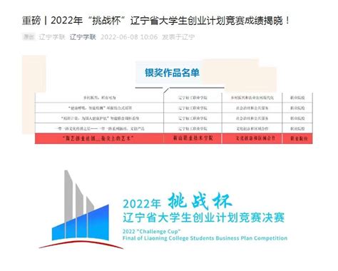 鞍山职业技术学院在2022年“挑战杯”辽宁省大学生创业计划竞赛中喜获佳绩