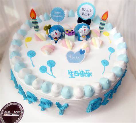 哆啦A梦蛋糕图片