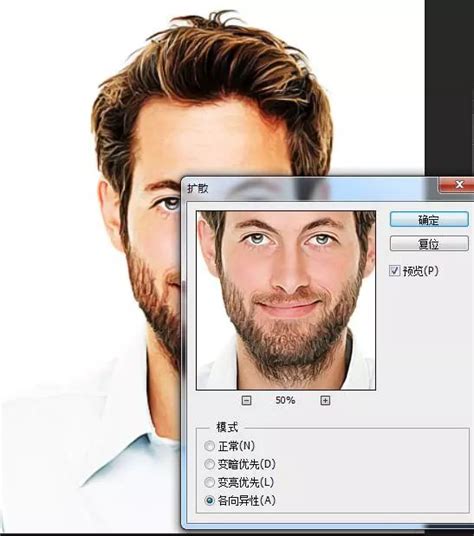 ps非主流头像制作