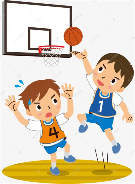 卡通男孩打篮球元素素材下载-正版素材401458604-摄图网