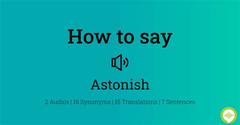 How to pronounce astonish | HowToPronounce.com