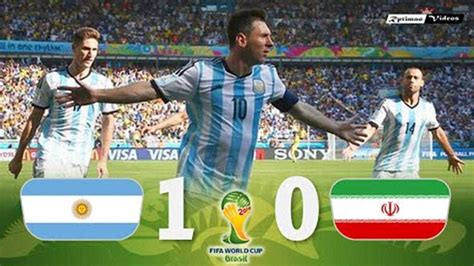梅西绝杀，阿根廷1-0伊朗，2014年世界杯回放，全场精彩合集