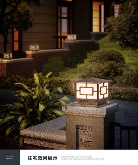 新款太阳能柱头灯 户外LED照明围墙门柱灯 围挡墙壁庭院欧式灯具-阿里巴巴