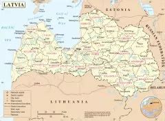 拉脱维亚卫星地图 - 拉脱维亚地图 - 地理教师网