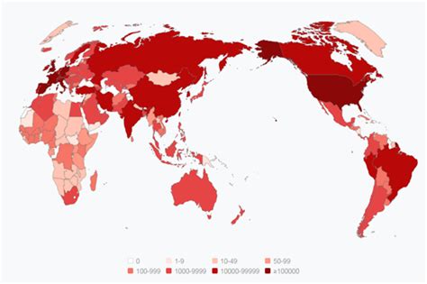 全球新冠肺炎累计确诊疫情地图（截至 2020 年 4 月 16 日）