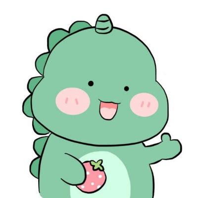 女生温柔头像小恐龙