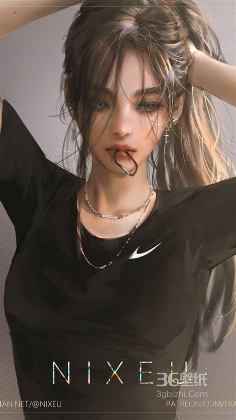 性感豪乳耍皮鞭的动漫美女插画手机壁纸