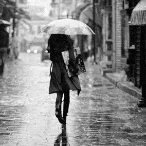 非主流下雨头像