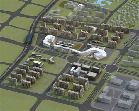 巩义规划3dmax 模型下载-光辉城市