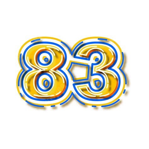 Free Printable Number Bubble Letters: Bubble Number 83 - Freebie ...