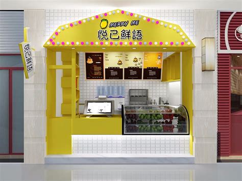 清新奶茶店|空间|家装设计|1992效果图小玉 - 原创作品 - 站酷 (ZCOOL)