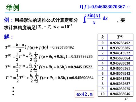04-复合求积公式-Romberg 算法