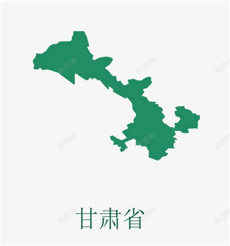 甘肃省地图png图片免费下载-素材7iyqjgqqW-新图网