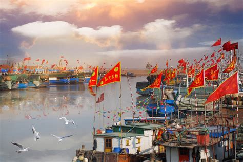 射阳县人民政府 图片轮播 国家中心渔港黄沙港