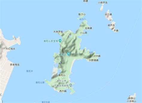 普陀山地图图片