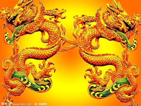 中国传统神话金色龙图png图片免费下载-素材fzJmUPkke-新图网