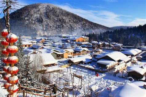 熊黛林哈尔滨雪景图片
