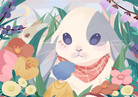 与兔兔相遇|插画|绘本|桃芝又 - 原创作品 - 站酷 (ZCOOL)